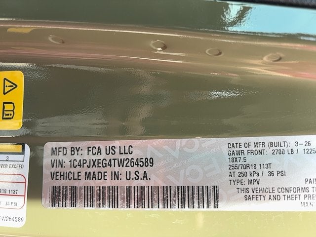 2026 Jeep Wrangler WRANGLER 4-DOOR SAHARA
