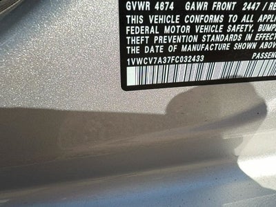 2015 Volkswagen Passat 2.0L TDI SEL Premium